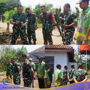 Dandim Pasuruan Dampingi Tim Wasev Sterad Tinjau Hasil Pemasangan Tandon dan Pipa Air di Kejayan